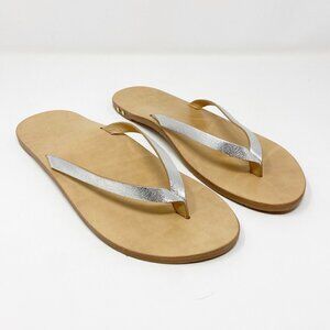 BEEK | Seabird Thong Sandal Silver Metallic NWOT